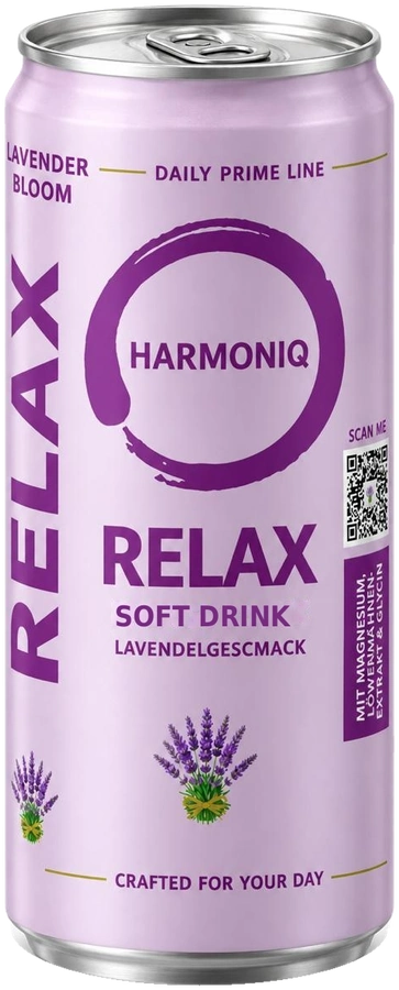 HARMONIQ RELAX Lavender Bloom soft drink can
